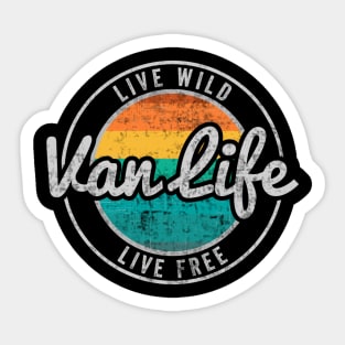 Van Life Retro Vintage Sticker